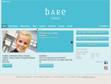 Tablet Screenshot of bareclinic.no